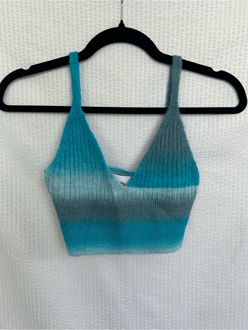 NWOT COLLUSION ASOS Ribbed Crop Tank Top in Teal US6/S
